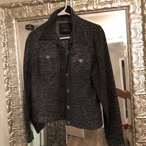 Guess zebra Jean jacket
